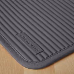 KitchenAid Ribbed Soft Silicone Pot Holder Set  Charcoal Grey 7""""x9""""
