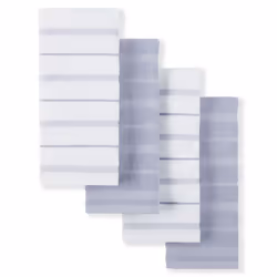KitchenAid Albany Kitchen Towel 4-Pack Set Lavender Cream/White 16""""x26""""