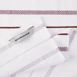 KitchenAid Albany Kitchen Towel 4-Pack Set  Smoked Paprika Red/White  16""""x26""""