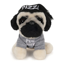 GUND Doug The Pug Pizza Hat Plush Stuffed Animal Dog  5""""