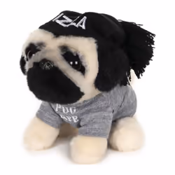 GUND Doug The Pug Pizza Hat Plush Stuffed Animal Dog  5""""