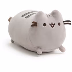 GUND Pusheen The Cat Squisheen Log Plush  Squishy Stuffed Animal for Ages 8 and Up  Gray  6