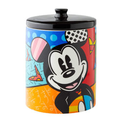 Enesco Disney by Britto Mickey Mouse Cookie Jar Canister  95 Inch  Multicolor