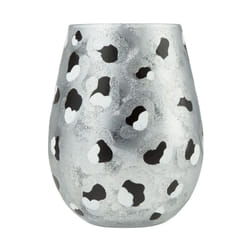 Enesco Designs by Lolita Snow Leopard Hand-Painted Artisan Stemless Wi