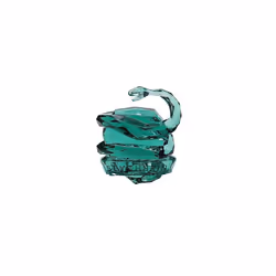 Facets The Wizarding World of Harry Potter Slytherin House Crest Figurine, 3.26 Inch, Green