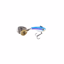 Pulse Spintail Jig Lure with Spinner Blade & Berkley Fusion Treble Hook - Long Casting Hard Bait for Perch, Trout, Pike
