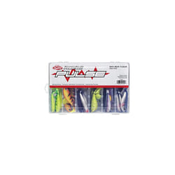 Pulse Shad soft rubber fishing lures kit - set of paddle tail soft baits for pike, perch fishing, lures for zander, trout bait