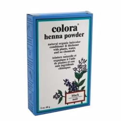 Colora Henna Powder, Black, Black, 60 ml