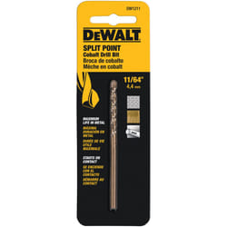 DEWALT DW1211 11/64-Inch Cobalt Alloy Split Point Twist Drill Bit