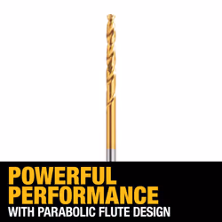 DEWALT 5/32-Inch  Titanium Nitride Coated  Split Point Twist Drill Bit (DW1310)