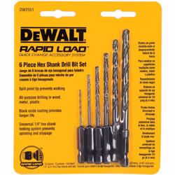 Dewalt 6 Piece Hex Bit Set