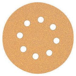 DEWALT DW4303 5-Inch 8-Hole 120-Grit Hook-and-Loop Random Orbit Sandpaper (5-Pack)