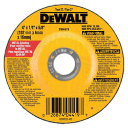 Black & Decker DW4419 1/4"""" Thick Grinding Wheel with 4"""" Diameter and 5/8"""" Arbor