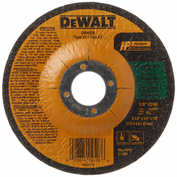 DEWALT 4-1/2"""" Cut Off Wheel Concrete/Masonry 4-1/2"""" x 1/8"""" x 7/8"""" (DW4528) Yellow