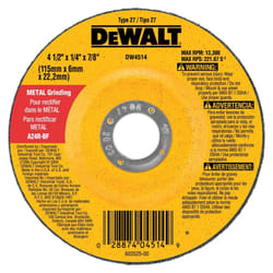 DEWALT DW4719 7-Inch-by-1/4-Inch-by-7/8-Inch General Purpose Metal Grinding Wheel