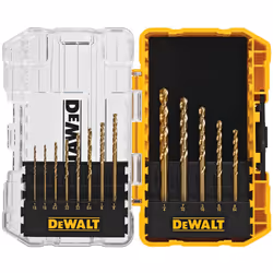 DEWALT Split-Point Twist Drill-Bit Assortment  Titanium Nitride Coated  13pc (DW1363)