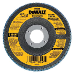 DEWALT DW8318 5-Inch by 7/8-Inch 80-grit Zirconia Flap Disc