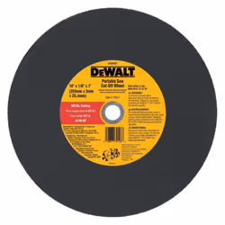 DEWALT DW8020 Metal Port Saw Cut-Off Wheel  14-Inch X 1/8-Inch X 1-Inch
