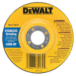 DEWALT DW8414 4-1/2"""" X 1/4"""" X 7/8"""" Stainless Steel Grinding Wheel