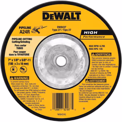 Dewalt 7 In. X 1/8 In. X 5/8 In. To 11 High Performance Pipeline Wheel