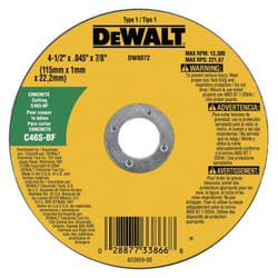 DeWalt Accessories DW8072 4.5X.045 x7/8 Cut Wheel