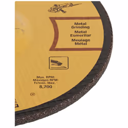 DEWALT DW4547 7-Inch by 1/4-Inch High Performance Fast Metal Grinding Wheel  7/8-Inch Arbor