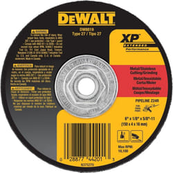 Dewalt 6 In. X 1/8 In. X 5/8 In. To 11 Xp Grinding Wheel