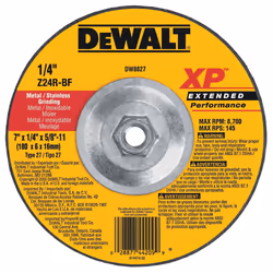DEWALT DW8827 7-Inch by 1/4-Inch by 5/8-Inch-11 XP Grinding Wheel