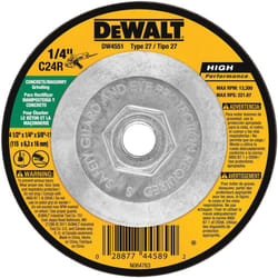 DEWALT DW4551 Masonry Grinding Wheel  5/8-11-Inch Arbor  4-1/2-Inch by 1/4-Inch