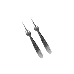 Bluelines Metaltex Stainless steel Mango Fork, Set Of 2, Silver, 7 1/4'' Inch