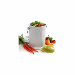 Norpro 93 1 Gallon White Compost Keeper Crock