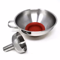 Norpro Stainless Steel Funnel with Removable Spout Silver 5 inch