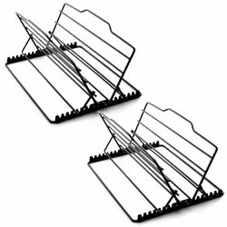 Norpro Nonstick Adjustable Roasting Rack Heavy Duty  Adjust to 7 positions  2Count