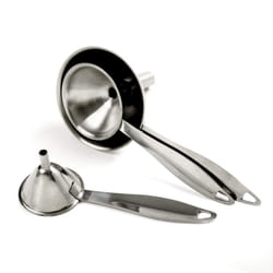 Norpro Stainless Steel Funnel Set with Handle  Gray