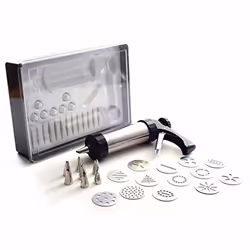 Norpro SS CookieIcing Press with Case Black