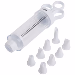 Norpro Cupcake Injector/Decorating Icing Set 9-Piece Set Stainless Steel Multicolor