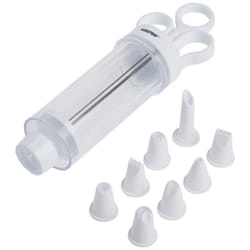 Norpro Cupcake Injector/Decorating Icing Set  9-Piece Set  Stainless Steel  Multicolor