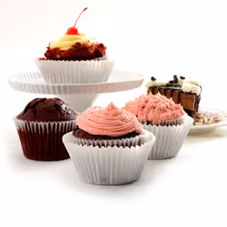 Norpro Giant Muffin Cups  White  Pack of 48