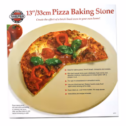 Norpro 13 Inch Round Pizza Baking Stone  1333cm  as shown