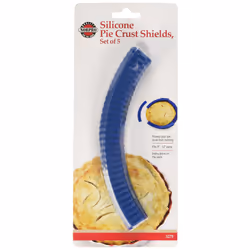 Norpro Silicone Pie Crust Shields  5Piece  One Size  Blue