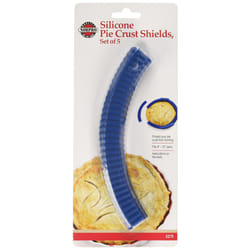 Norpro Silicone Pie Crust Shields  5Piece  One Size  Blue
