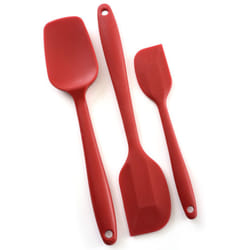 Norpro  Red 3 Piece Silicone Spatula Set  large