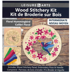 Wood Stitched String Art Kit with Floral Hummingbird in Hoop - Adult Or Kids Craft - Craft Kits for Teens String Art Kit for Adults 3D 3D Kids 9""""