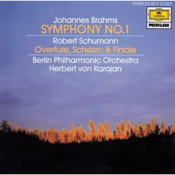 Deutsche Grammophon Brahms Symphony No. 1, Schumann Overture / Karajan, Classic, Berliner Philharmoniker, Herbert von Karajan ...