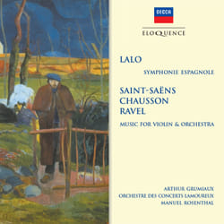 Eloquence Lalo: Symphonie espagnole; Saint-Saëns: Introduction et Allegro; Chausson: Poème; Ravel: Tzigane CD