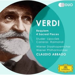Deutsche Grammophon Giuseppe Verdi Classic Studer, Lipovsek, Carreras, Raimondi, Wiener Philharmoniker, Abbado, Konzertvereinigung Wiener Staatsopernchor