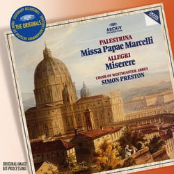Deutsche Grammophon Giovanni Pierluigi Da Palestrina Classic Choir of Westminster Abbey, Simon Preston