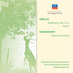 Eloquence Sibelius: Symphonies Nos. 2 & 4, Rachmaninov: Isle of the Dead, CD, Physical media, Adult, 2 discs, CD1 JEAN SIBELI ...