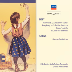 Eloquence Bizet: Carmen; L’Arlésienne; Jeux d’enfants; La jolie fille de Perth; Symphony in C; Turina: Danzas fantásticas, CD ...