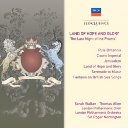 Eloquence Land of Hope and Glory, CD, Physical media, Adult, 1 discs, THOMAS ARNE (arr. Sargent): Rule Britannia WILLIAM WALT ...